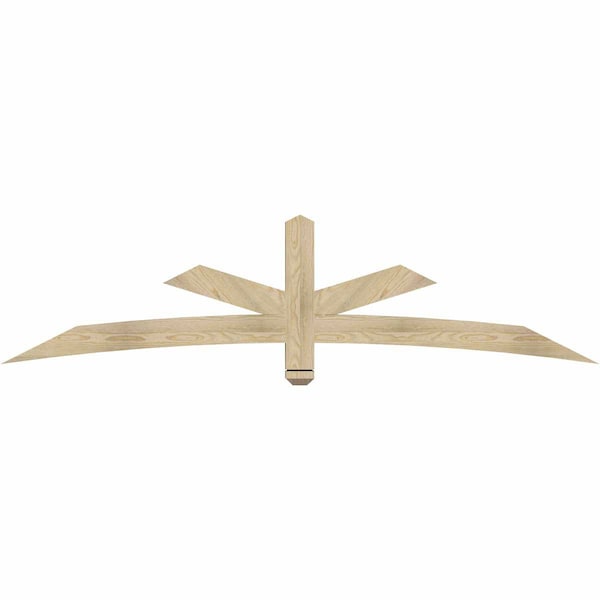 Ekena Millwork Alberta Rough Sawn Timber Gable Bracket, Douglas Fir, 84"W x 21"H x 4"D x 4"F, 6/12 Pitch GBW084X21X0404ALB00RDF - main